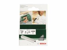 Bosch 2609255843 set de 1000 agrafes ã fil plat type 54 largeur 12,9 mm epaisseur 1,25 mm longueur 14 mm 2609255843