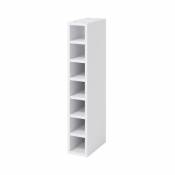Caisson range bouteilles GoodHome Caraway Blanc H.
