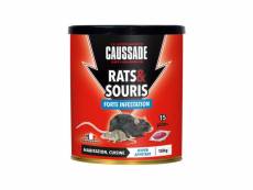 Caussade boîte 15 pâtes appât pret a l'emploi - pour rats & souris - 150 g CARSPT150