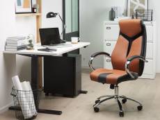 Chaise de bureau design marron formula 1 21965