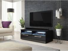 Classic zumbi meuble tv noir / noir brillant 100cm led