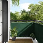 Écran de balcon vert foncé 90x800 cm 100% polyester