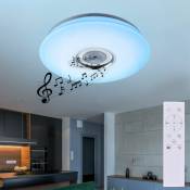 Etc-shop - design led plafonnier étoiles avec changeur de couleurs rgb haut-parleur Bluetooth spot télécommande lampe de télécommande