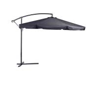 Frankystar - Parapluie d'extérieur rétractable 3x3 avec bras latéral rotatif à 360°, structure en acier inoxydable et parapluie en polyester