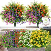 Freosen - Lot de 15 bouquets de fleurs artificielles