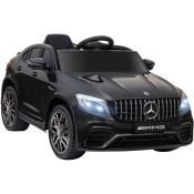 Homcom - Voiture véhicule électrique enfant 12 v 35 w v. 3-5 Km/h télécommande effets sonores + lumineux Mercedes glc amg noir - Noir
