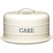 Kitchencraft - Living Nostalgia Antique Cake Container de Cake, Steel, White