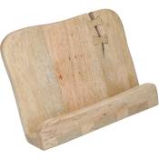 Kitchencraft - Serenity - Support de livres en bois de Cuisine, Support de tablettes, Bois de Poignée, 12,5 x 24 x 15,5 cm