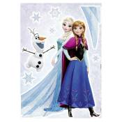 Komar - Stickers géant Trio La Reine des Neiges Disney Elsa, Anna et Olaf qui sourient 50 x 70 cm