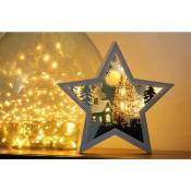 Kontarboor - Paysage de Noël dans Cadre en forme d'étoile