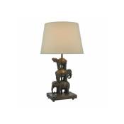 Lampe de table Alina Bronze antique 1 ampoule 46cm - Bronze