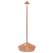 Lampe de table led Pina Pro Copper Leaf, rechargeable et dimmable