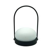 Lampe de table sans fil LED couleur blanc chaud Métal Noir H22XL16CM