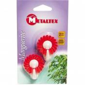 METALTEX - Crochet adh.marguerite x2 blist.292004