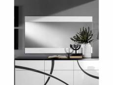 Miroir rectangulaire blanc laqué - cross - l 150 x