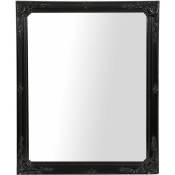 Miroir suspendu vertical/horizontal en finition noire
