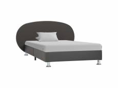 Moderne lits et accessoires selection bichkek cadre de lit gris similicuir 100 x 200 cm