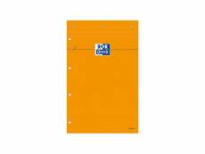 Oxford bloc-notes agrafé - 32 cm x 21 cm x 0,7 cm - 160 pages - 80g - orange OXF3020121062876