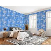 Papier peint panoramique motif imprimé Bleu 192x280cm