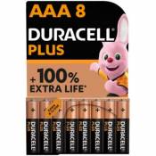 Pile alcaline Duracell Plus AAA LR3 lot de 8