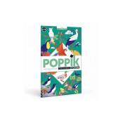 Poppik - Poster découverte avec stickers Oiseaux