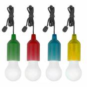 SHOP-STORY - 4 x Ampoule Colorée LED à Suspendre