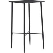 Table haute Table de bar - Mange-Debout Noir 60x60x111