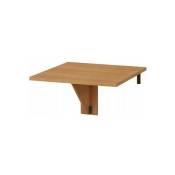 Table murale pliable étagère rabattable 70x70 Aulne Modèle: homni 7 Table pliante