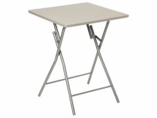 Table pliante 75cm "basic" taupe