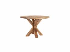 Table ronde bois naturel agnes
