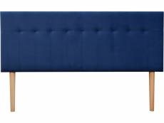 Tête de lit capitonnée en velours "lya" - 160 x 100
