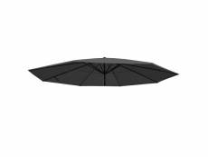 Toile pour parasol meran pro, parasol de marché gastronomique ø 5m, polyester ~ anthracite