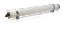 Tubulaire led intégrées 20W - tuba Miidex Lighting Opale (dépoli) - blanc-neutre-4000k
