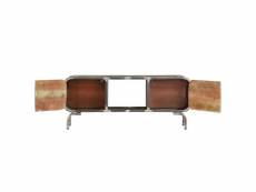 Vidaxl meuble tv multicolore 110x30x42 cm bois de récupération