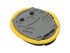 Vidaxl pompe à pied 21x29,5 cm pp et pe gris et jaune