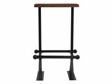 Vidaxl table de bar bois de récupération massif marron 60x60x107 cm 245382