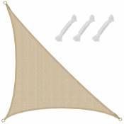 Amanka - Voile d'ombrage uv 3x3x4,25 hdpe Triangle