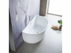 Bella - baignoire semi-ilot - baignoire murale - elégante et raffinée - robuste - entretien facile - 80x170x58cm