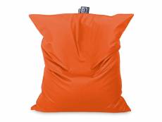 Big pouf similicuir indoor orange happers 3710990