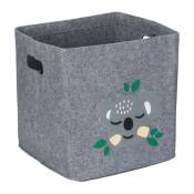 Boîte de rangement, motif koala, corbeille en tissu