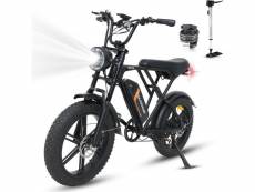 Colorway vélo électrique bk29, e-bike tout terrain de 20" avec pneu 4.0 fat, moteur 250w et batterie 48v 15ah, shimano 7 vitesses COLORWAY
