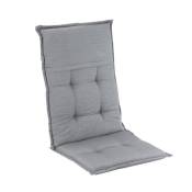 Coussin - Blumfeldt Coburg - Pour chaise de jardin à dossier haut - En polyester - 53x117x9 cm - à l'unité - Gris