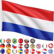 Drapeau 30 drapeaux différents au choix, taille 120 cm x 80 cm, Pays-Bas - Flagmaster