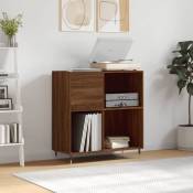 Furniture Limited - Armoire à disques chêne marron 84,5x38x89 cm