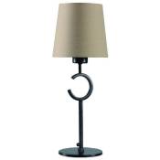 Inspired Mantra - Argi - Lampe de Table 1 Lumière E27 Small avec Abat-Jour Taupe Oxyde Marron