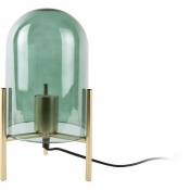 Lampe de table en verre Glass Bell - Vert jungle
