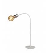 Lampe de table flexible Flash 1 Ampoule Blanc satiné