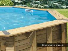 Liner seul pour piscine bois océa ø 5,10 x 1,20 m bleu