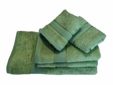 "lot de serviette en bambou vert dimensions - taille