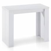 MENZZO Table Console extensible Brookline Blanc